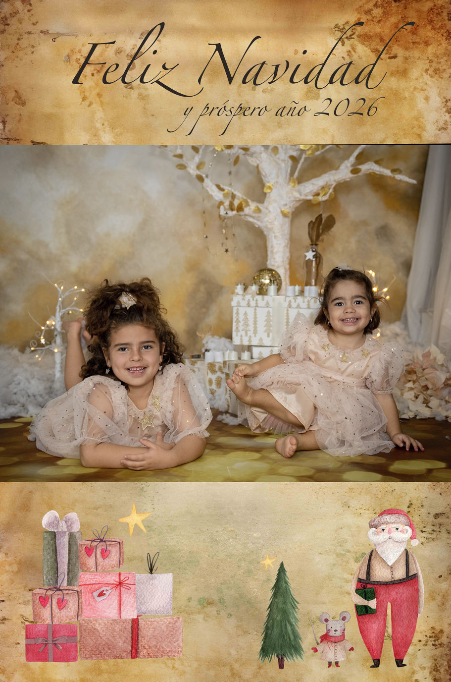 crisma felicitacion navidad familia tomares